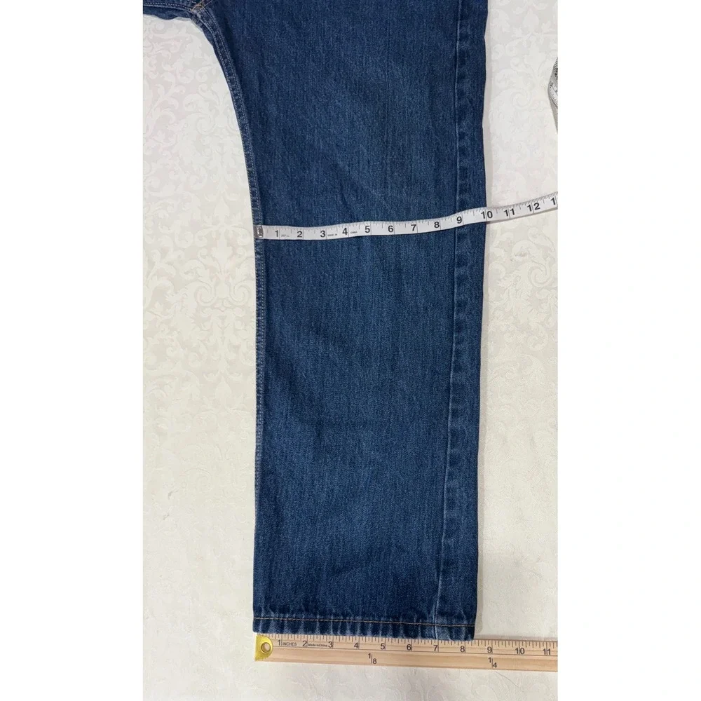 Levi's 505 Regular Fit Jeans Mens 34x29 Blue Straight Leg‎ Denim Pants Grunged